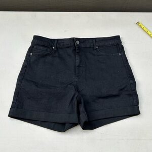 Women's Black Denim Shorts